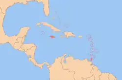 Description de l'image Map of the West Indies Federation.svg.