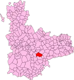 Localisation de La Pedraja de Portillo