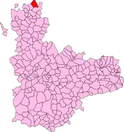 Localisation de Melgar de Arriba