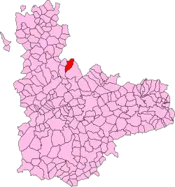 Localisation de Montealegre de Campos