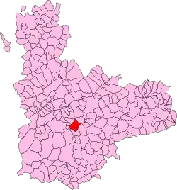 Localisation de Villanueva de Duero