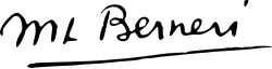 signature de Marie-Louise Berneri