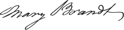 signature de Molly Brant