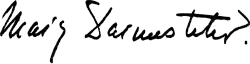 signature d'Agnes Mary Frances Robinson