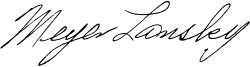 signature de Meyer Lansky