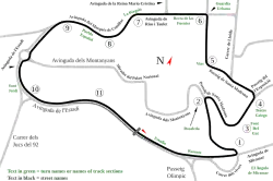 Tracé de la course