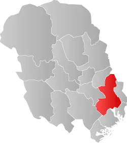 Localisation de Skien