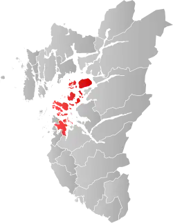Localisation de Stavanger