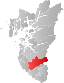 Localisation de Bjerkreim