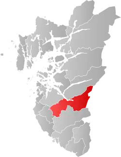 Localisation de Gjesdal