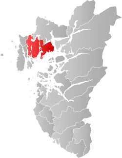 Localisation de Tysvær