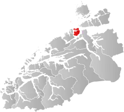 Localisation de Kristiansund