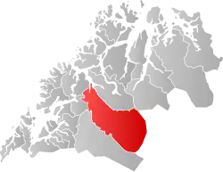 Localisation de Målselv