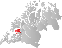 Localisation de Dyrøy