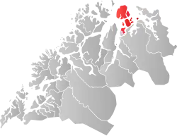 Localisation de Skjervøy