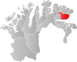Localisation de Vadsø
