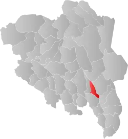 Localisation de Løten