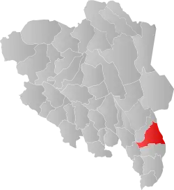 Localisation de Åsnes
