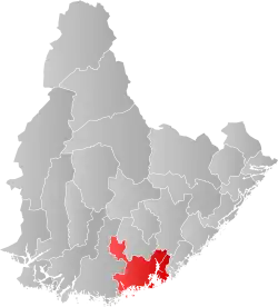 Localisation de Kristiansand