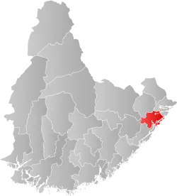 Localisation de Tvedestrand