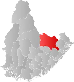 Localisation de Åmli