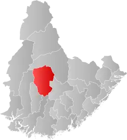 Localisation de Åseral
