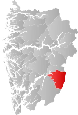 Localisation de Eidfjord