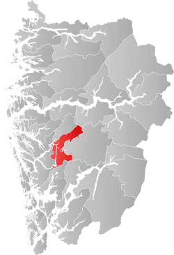 Localisation de Vaksdal
