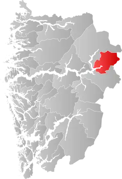 Localisation de Årdal