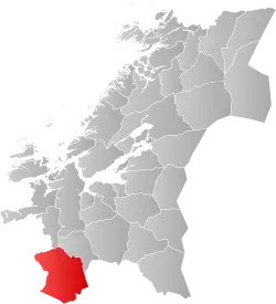 Localisation de Oppdal