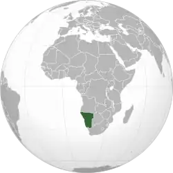 Description de l'image Namibia (orthographic projection).svg.