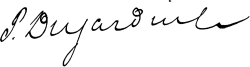 signature de Paul Dujardin (graveur)