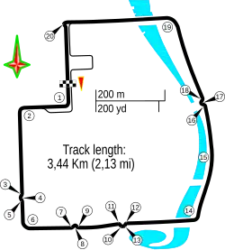 Tracé de la course