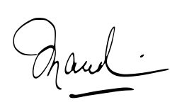 Signature de Maud de Galles