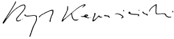 signature de Ryszard Kapuściński