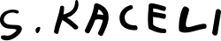signature de Sadik Kaceli