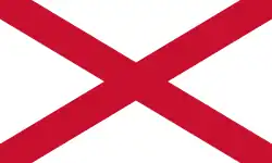 Drapeau de saint Patrick.