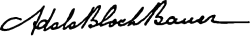 signature d'Adele Bloch-Bauer