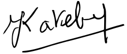 signature de Kateb Yacine