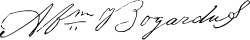signature d'Abraham Bogardus