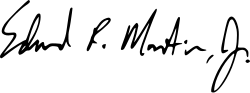 signature d'Ed Martin