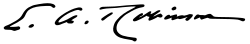 signature d'Edwin Arlington Robinson