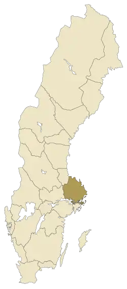 Localisation de Uppland