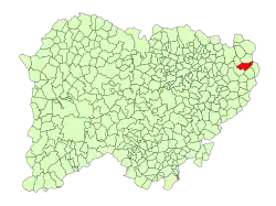 Localisation de Zorita de la Frontera