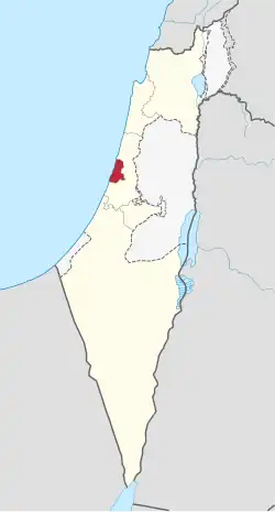 Localisation de District de Tel Aviv