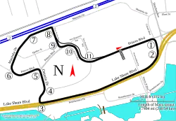 Tracé de la course