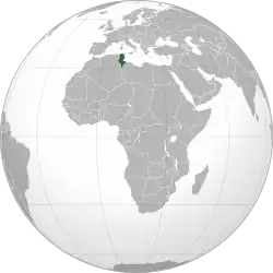 Description de l'image Tunisia (orthographic projection).svg.