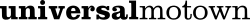 Description de l'image Universal_Motown_Records_logo.svg.