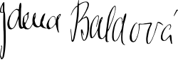 signature de Zdenka Baldová