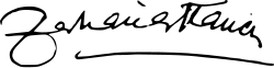 signature de Zaharia Stancu